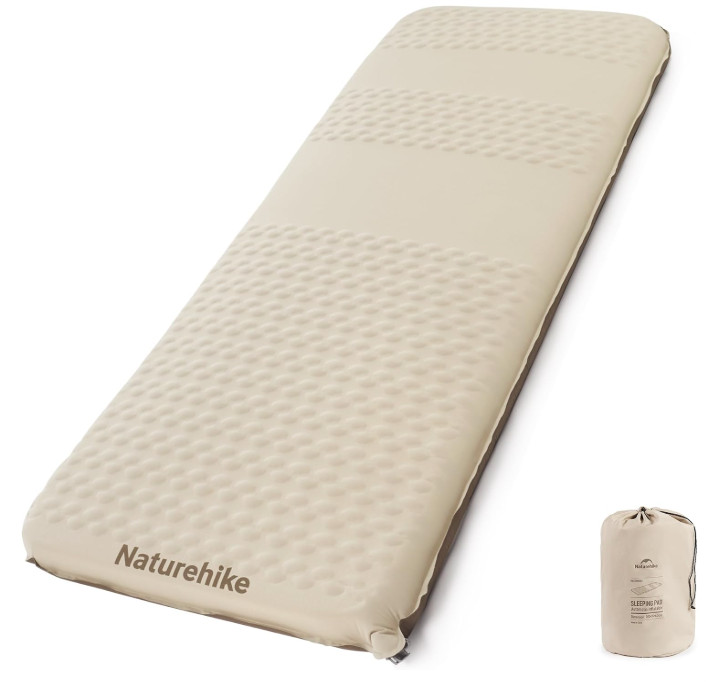 Naturehike 2.56’’ Thick Self Inflating Sleeping Pad for Camping with Foam