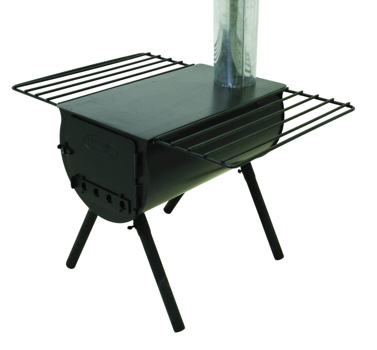 Alpine Heavy Duty Cylinder System Woodburning Stove System For Wall Tent Camping