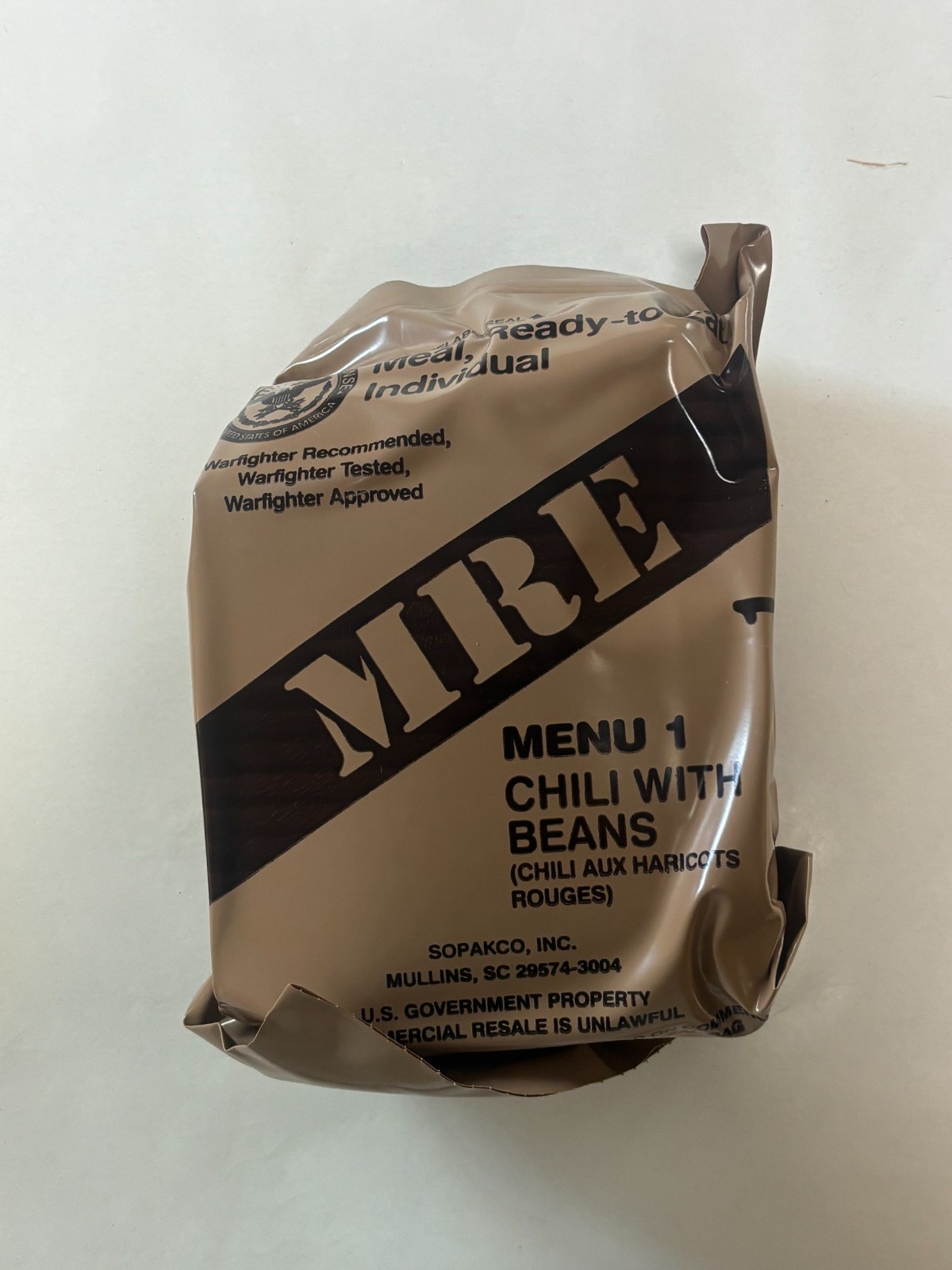 MRE U.S. Military Ready to Eat Meals INSP 2026 – Case, 1, 2, 4, 6 Pack Options