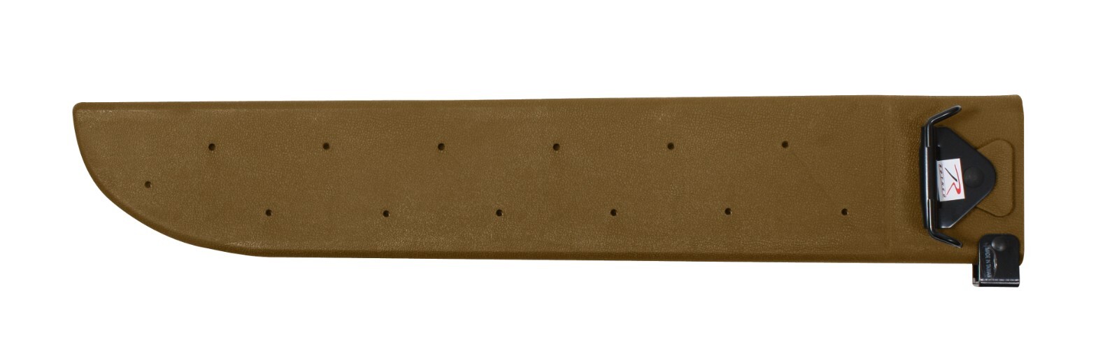 G.I. Type 18″ Machete Sheath -Coyote Brown Durable Plastic Sheathes w/ Sharpener