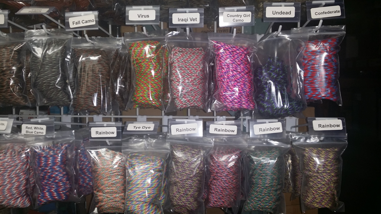 5 Color Lot of Paracord 100 Foot 550 lb 7 Strand for Camping Survival Bracelets