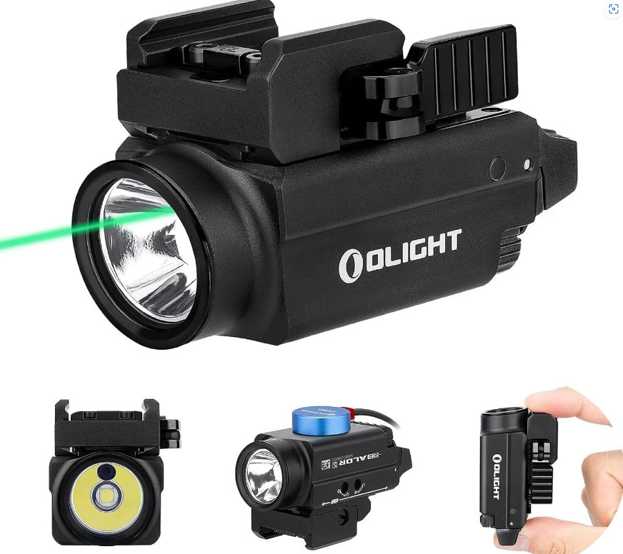 OLIGHT Baldr S 800 Lumens Compact Rail Mount Weaponlight Green Beam