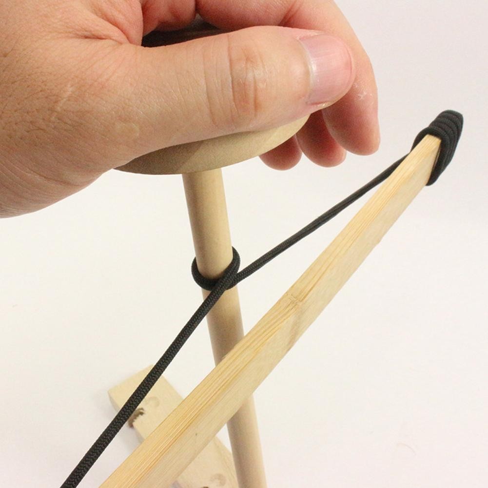 Outdoor Primitive Fire Starter Tool Wood Bow Drill Survival Friction Kit Teach