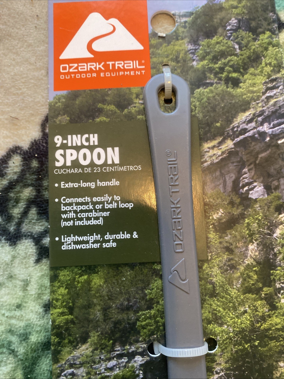 OZARK TRAIL 9-inch Camping Spoon Extra-long Handle Lightweight Durable Plastic