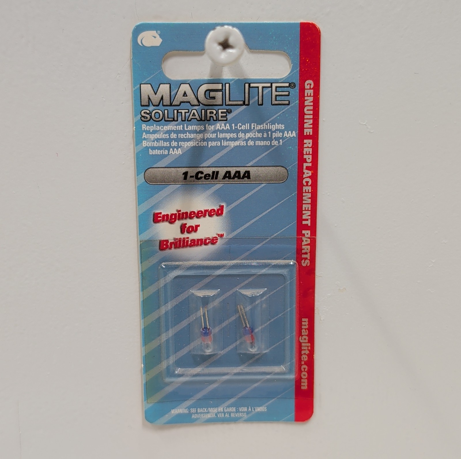 Vintage Maglite Solitaire Flashlight Replacement Lamps Bulbs 1-Cell AAA LK3A001