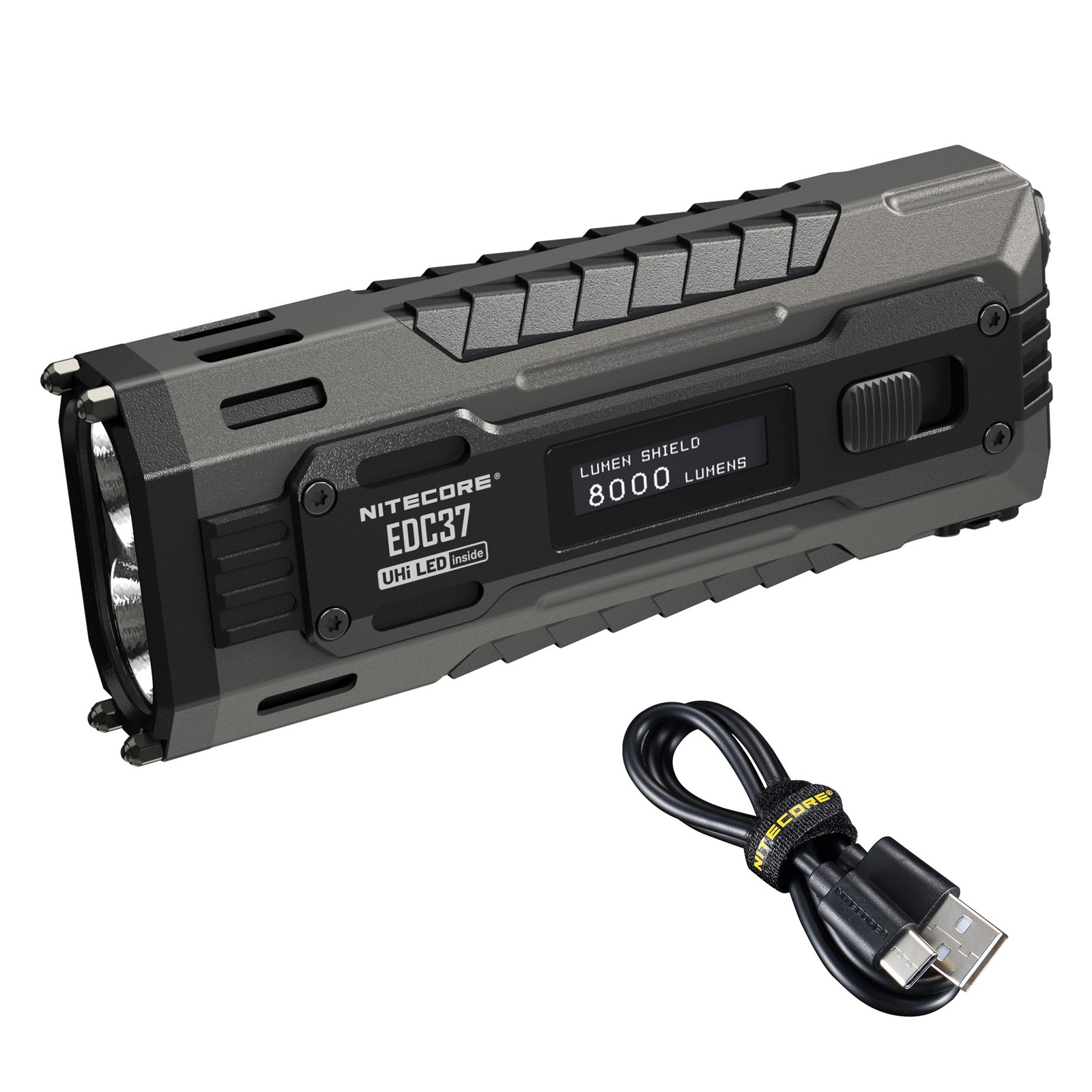 Nitecore EDC37 8000 Lumen USB-C Rechargeable Flat EDC Flashlight