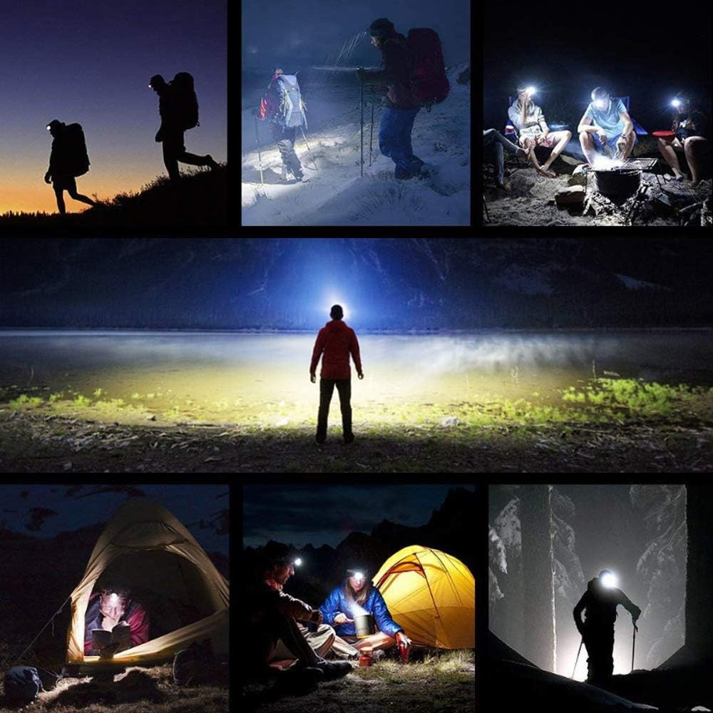 USB Rechargeable Waterproof LED Headlamp Headlight Head Light Flashlight LOT