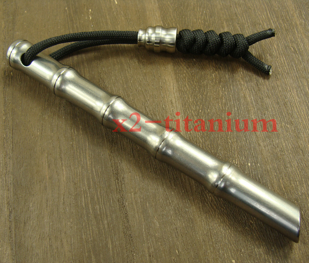 Solid Titanium EDC Pocket cool stick tool Lanyard bead anti-allergy XH450A