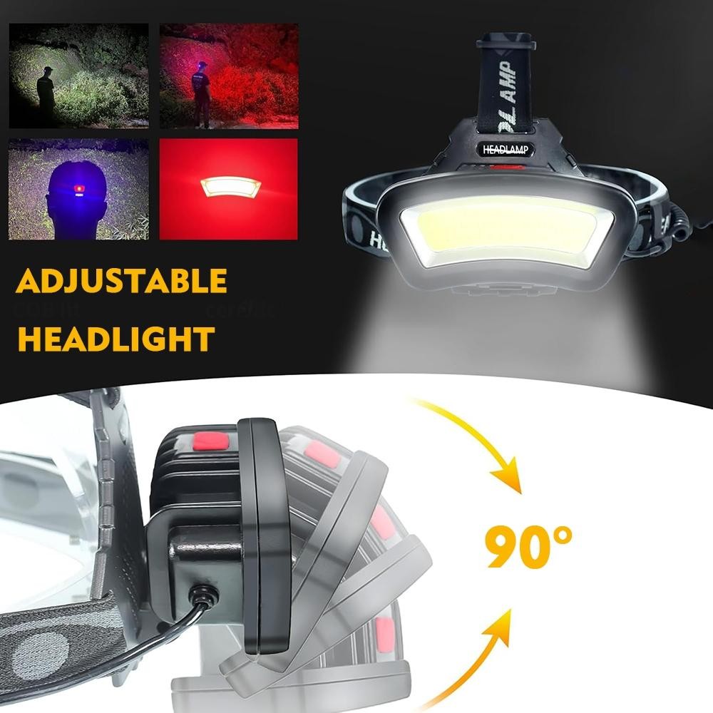 9900000LM Super Bright LED Headlamp Rechargeable Headlight Flashlight Head Torch