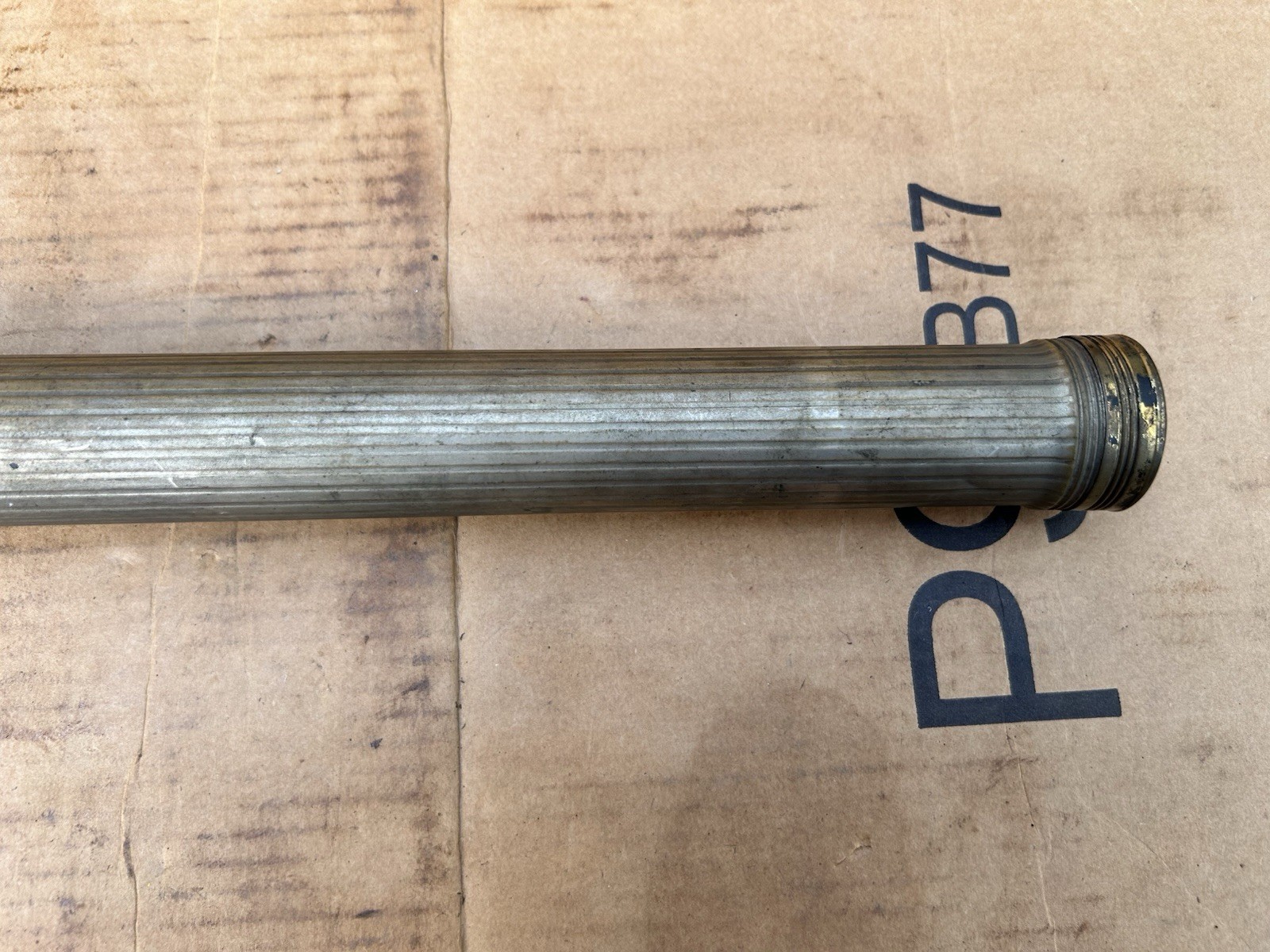 VINTAGE BRASS EVEREADY 21” 8D BATTERY TORCH FLASH LIGHT BATON RARE