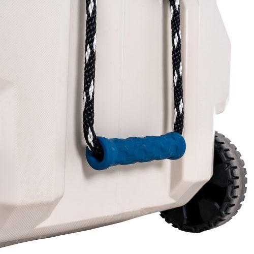 Lifetime 65 Quart High Performance Wheeled Cooler, Pumice Stone / Sea Blue 91259
