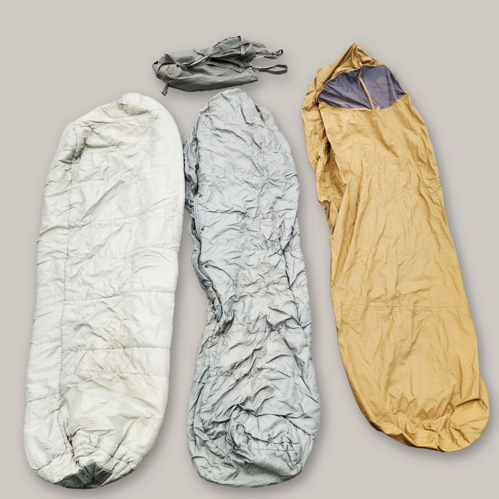 US Military Issue 4-Piece Modular Sleep System Components – Used