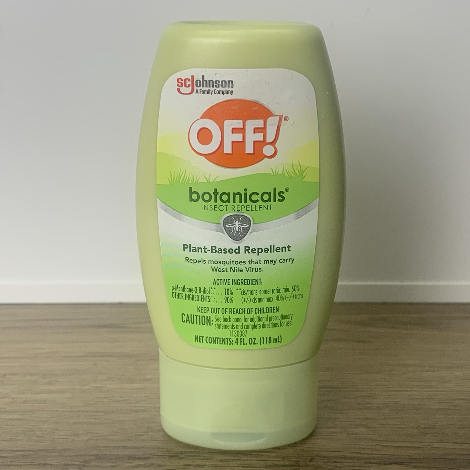 OFF! Botanicals Insect Repellent Lotion Plant-Based Bug and Mosquito 4 oz