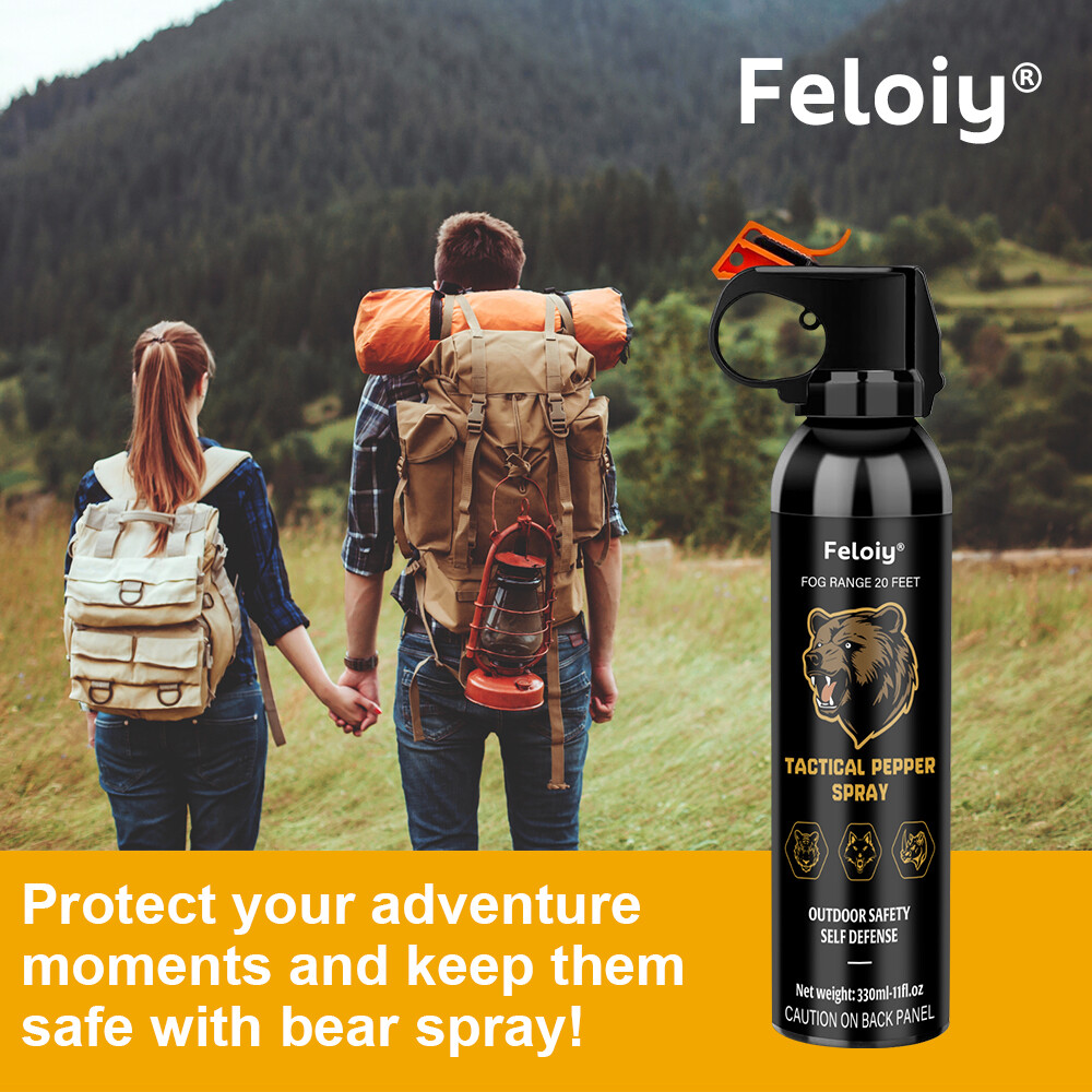 Feloiy Bear Spray Combo Repellent Bear Deterrent 11oz NEW