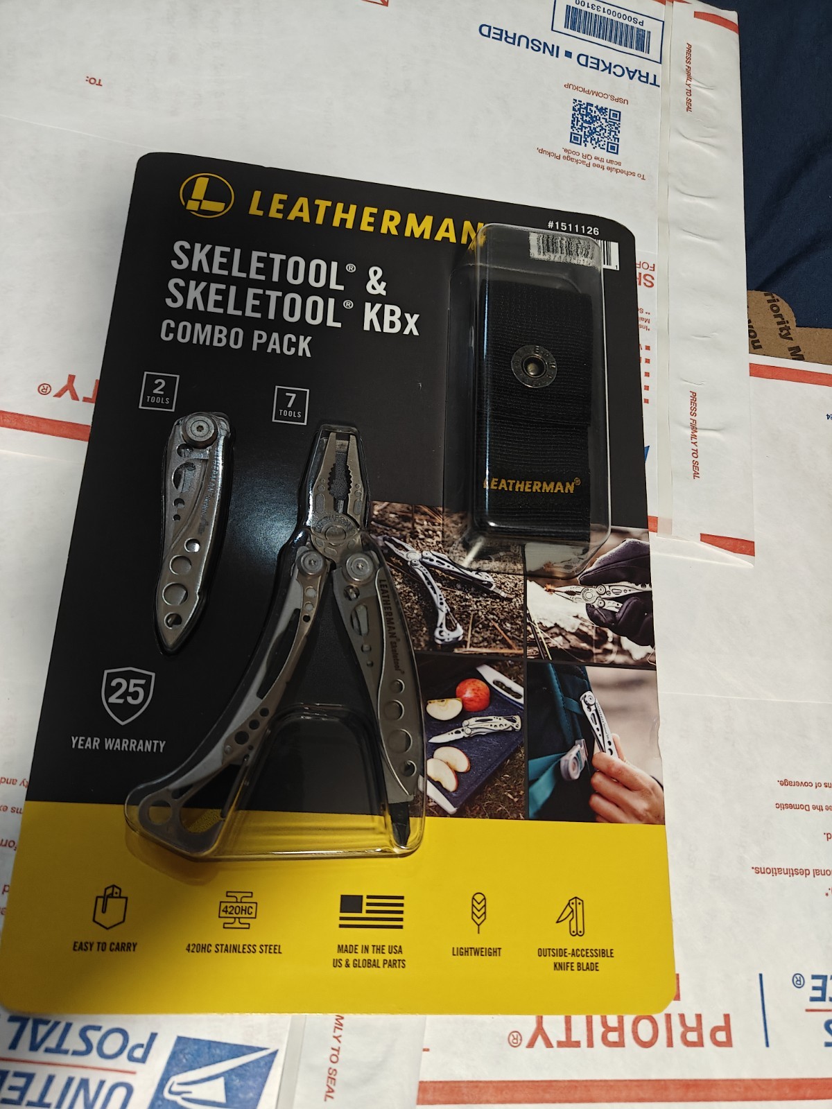 Leatherman Skeletool KBX Combo Pack 7-in-1 Multi-Tool with Knife New