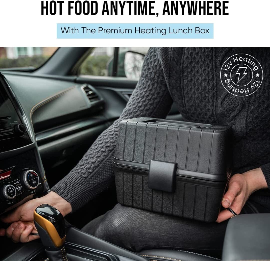 Zone Tech Portable Heated Lunch Box Electric Insulated Travel Camping Stove Oven