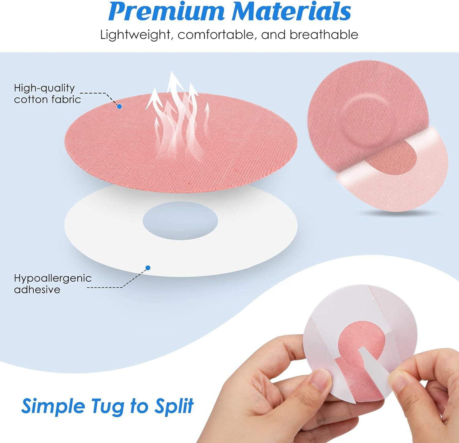 10/50x For Freestyle Libre Sensor Covers Waterproof Breathable Adhesive Patches