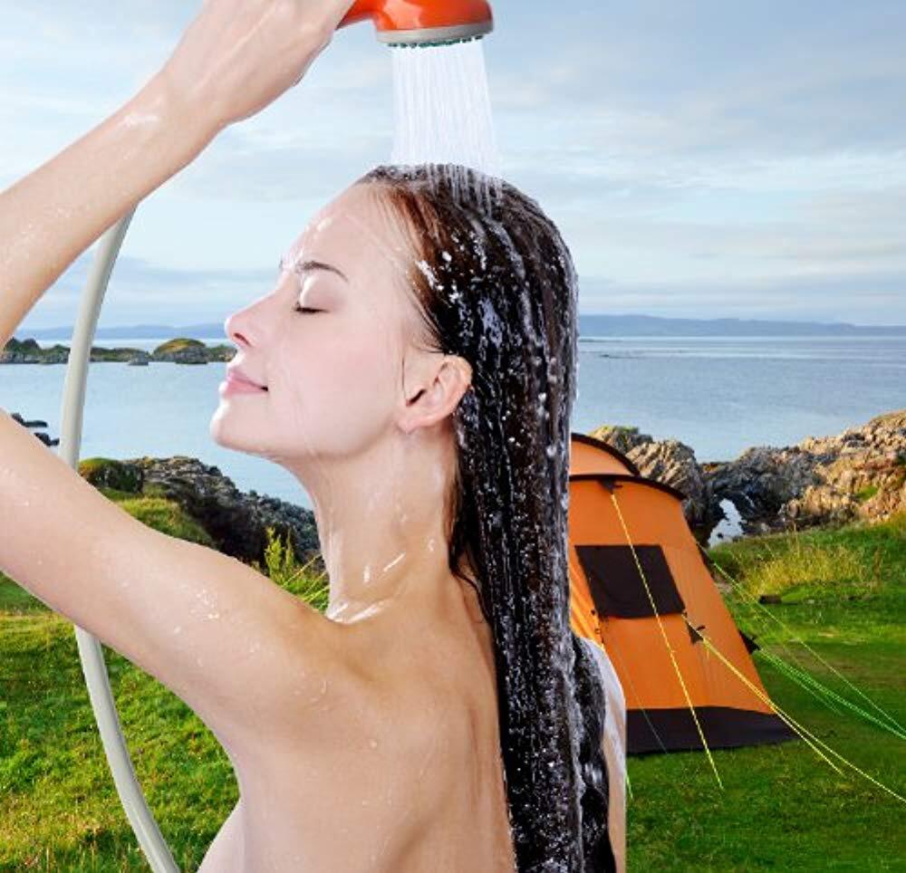 Ivation Battery Powered Handheld Portable Outdoor Camping Shower