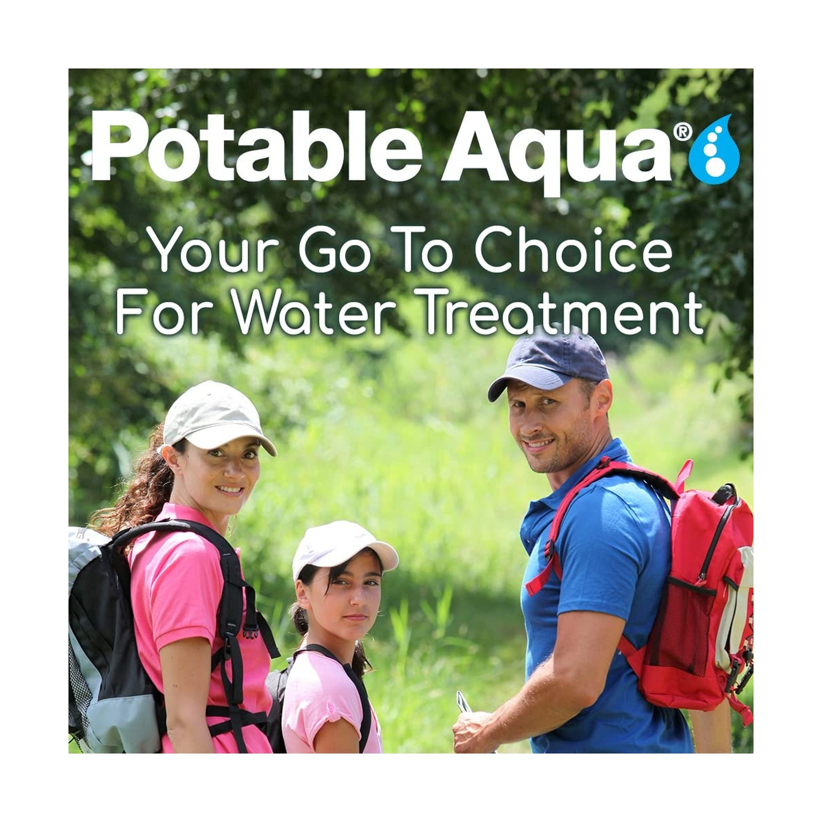 Potable Aqua Water Purification, Water Treatment Tablets – 50 count Bottle