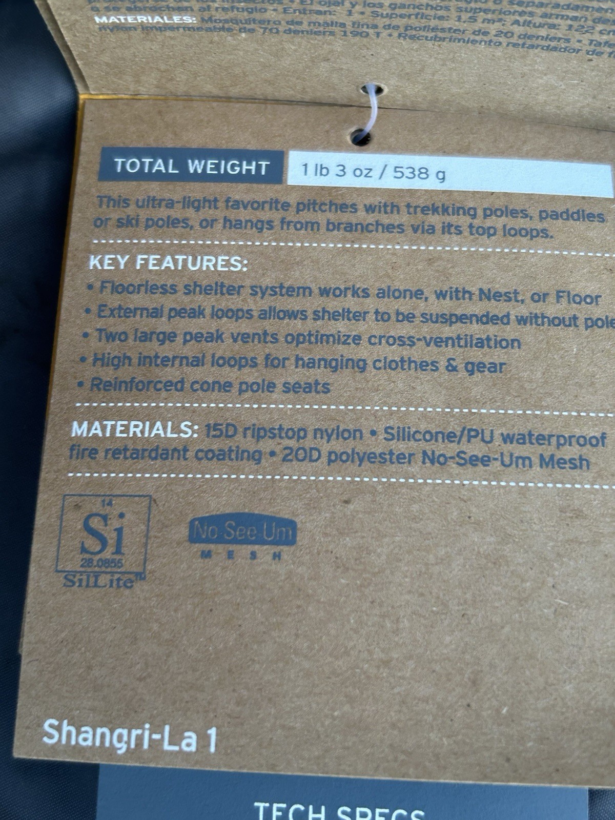 NEW! *RARE* GoLite “Shangri-La” (1-Person) Backpacking Shelter Tent