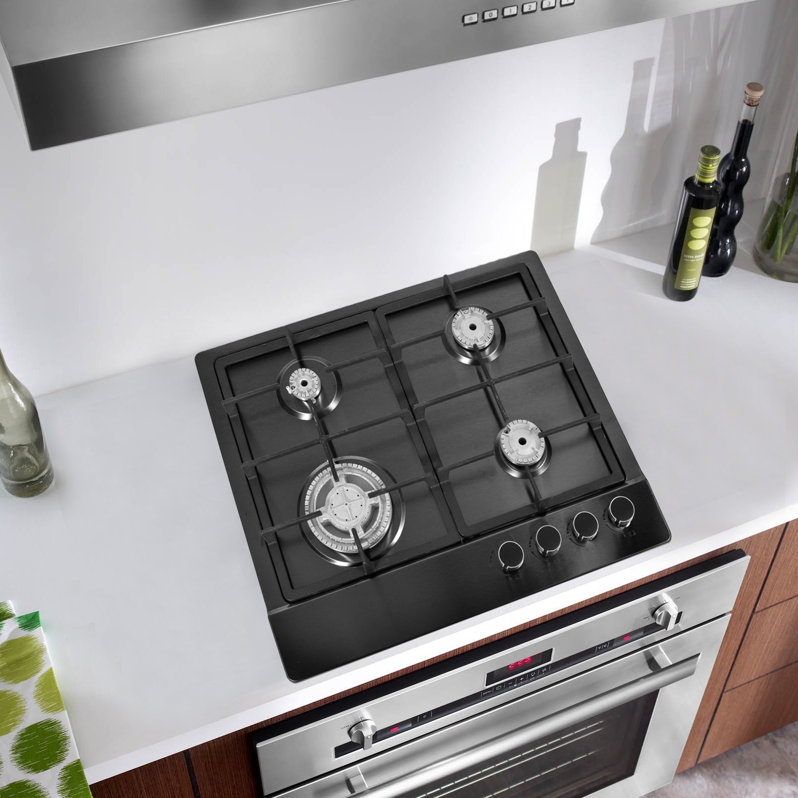 Gas Stove 4 Burner Propane Stove Portable Auto Ignition Gas Cooktop LPG BBQ camp