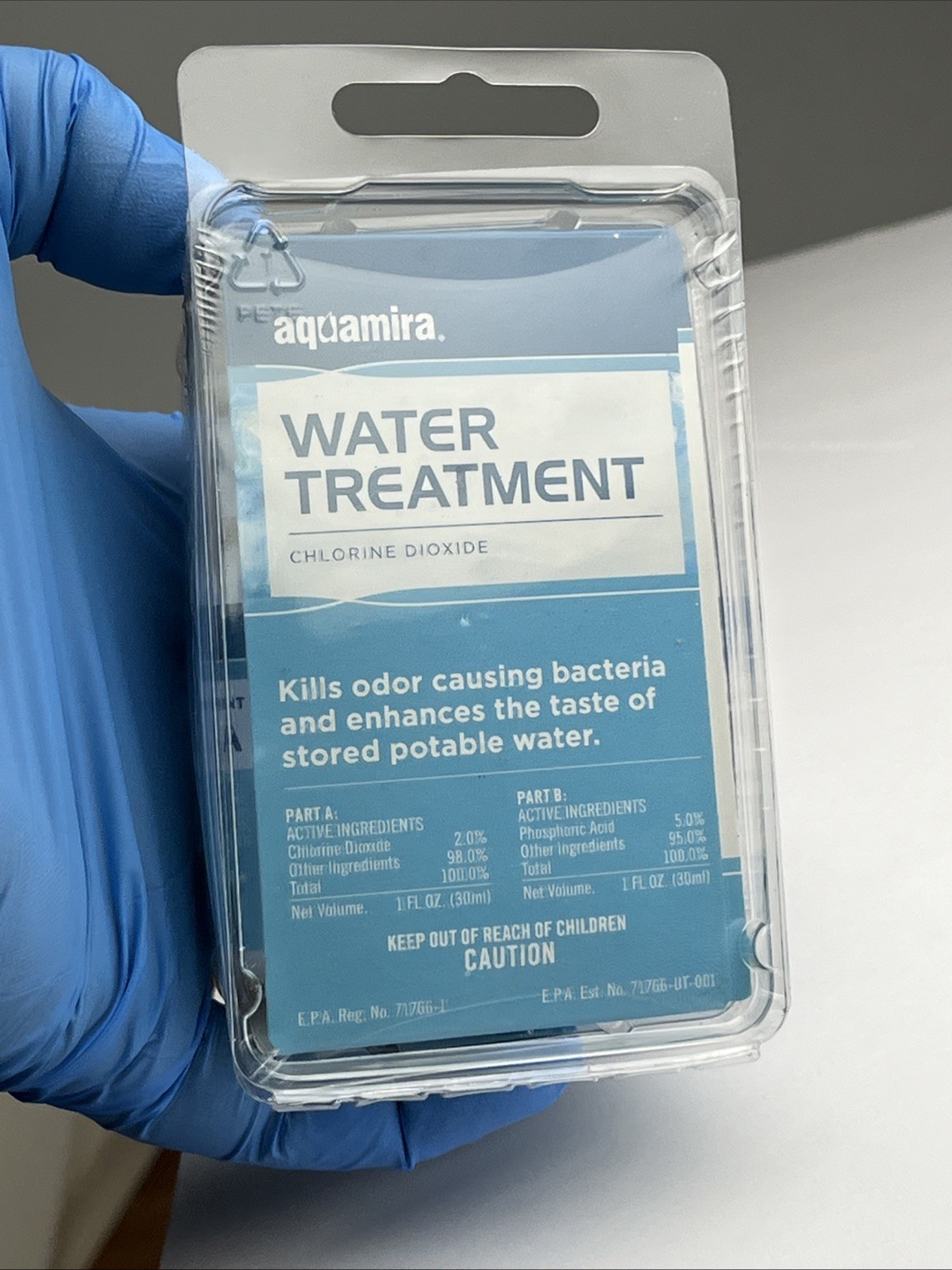 AQUAMIRA Water Treatment DROPS Kills Bacteria SURVIVAL 30gal 67202 #87 From 2014