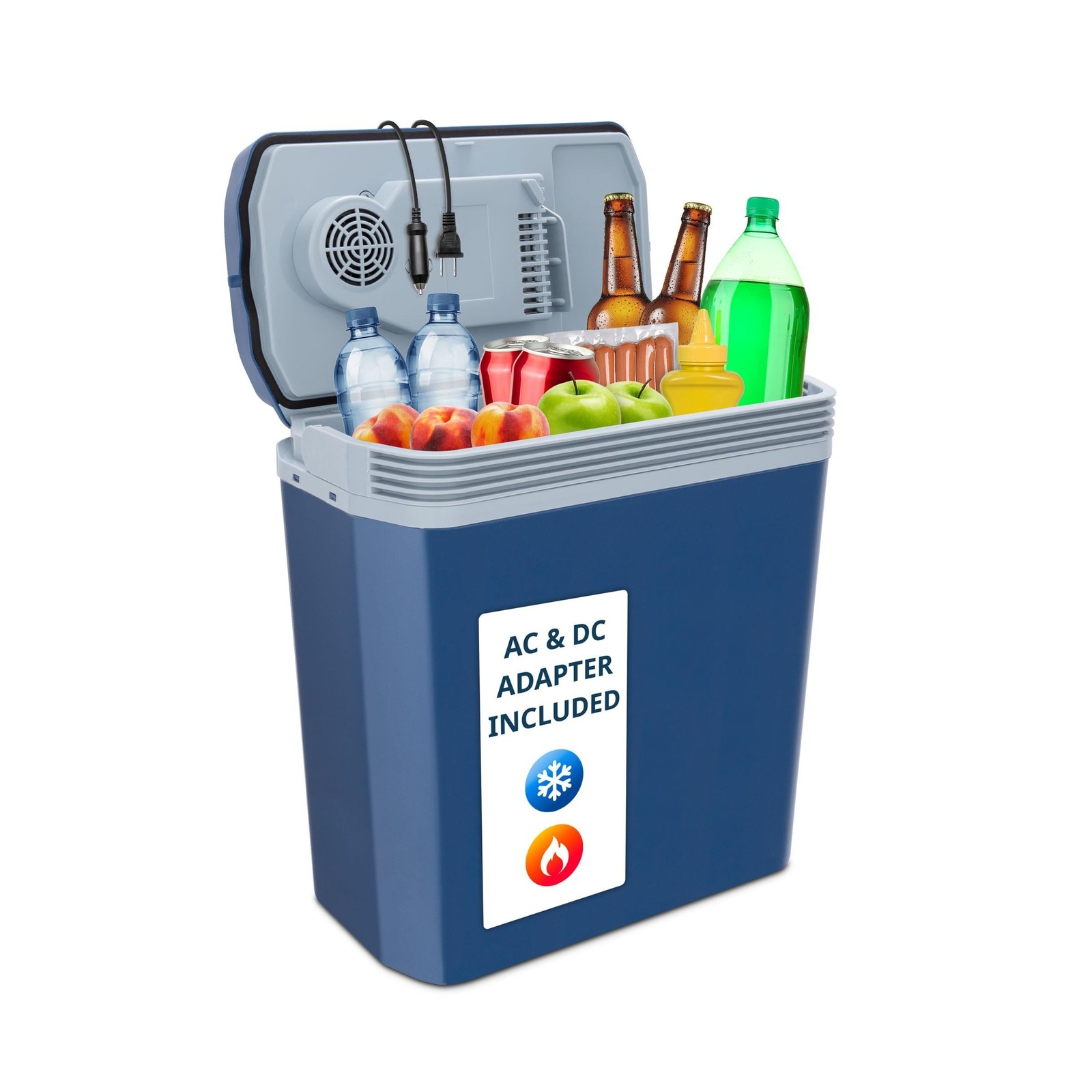 Ivation Electric Cooler & Warmer with Handle | 24 L Portable Thermoelectric F…