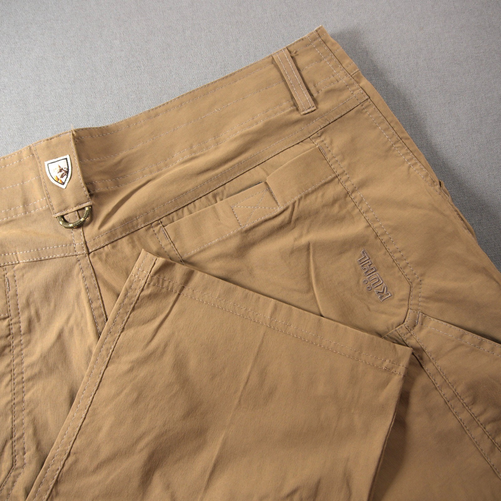 Kuhl Renegade Technical Stretch Hiking Men Pant 38×32 5120 khaki Water-Resistant