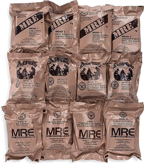 Military MRE 2 Pack Emergency Meals – Ready To Eat Survival Food, USA Made