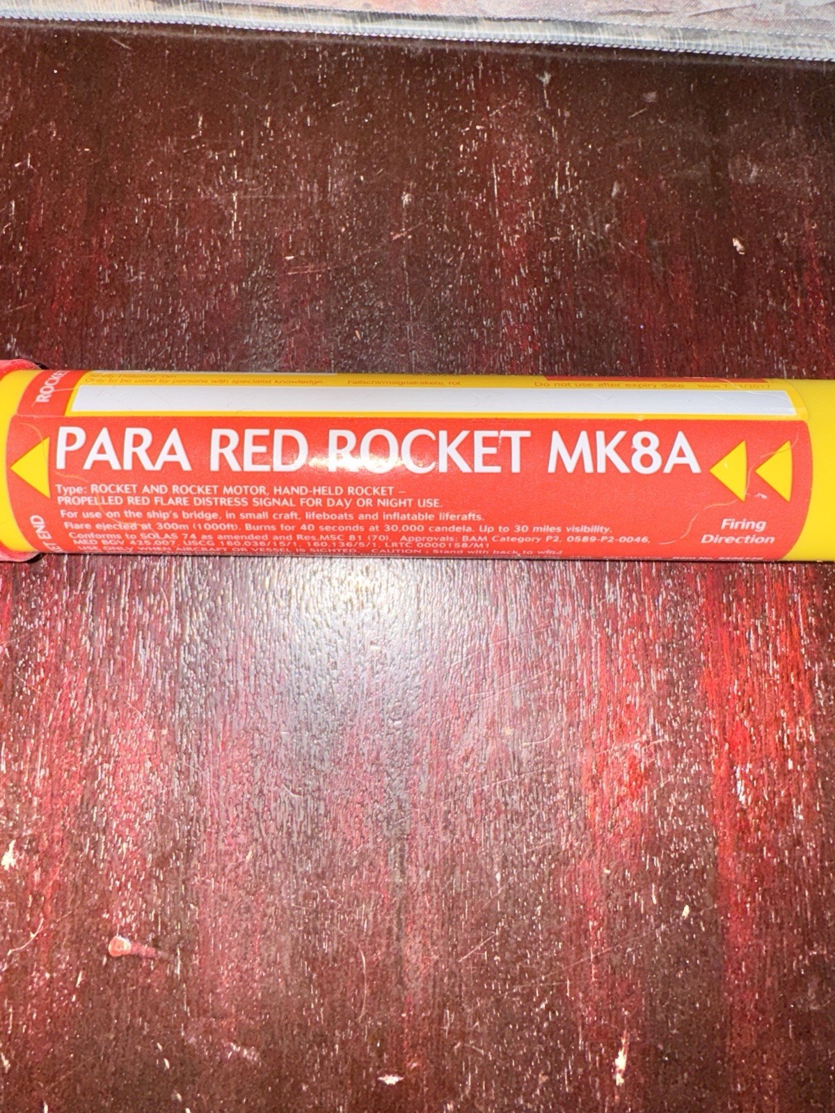 10pc RED PARACHUTE SIGNAL Flares ultra bright Pyro Mg based USCG CERT SOLAS