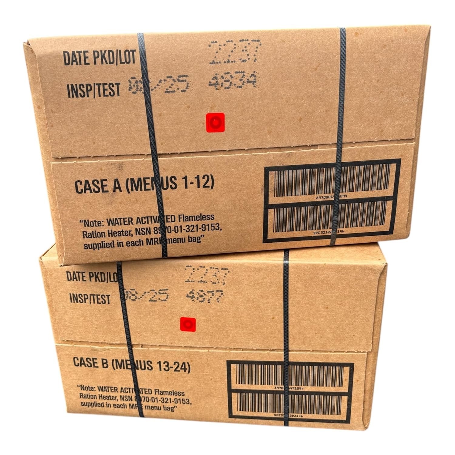 MRE U.S. Military Ready to Eat Meals INSP 2025 or Better – Options 1,2,48 pack-