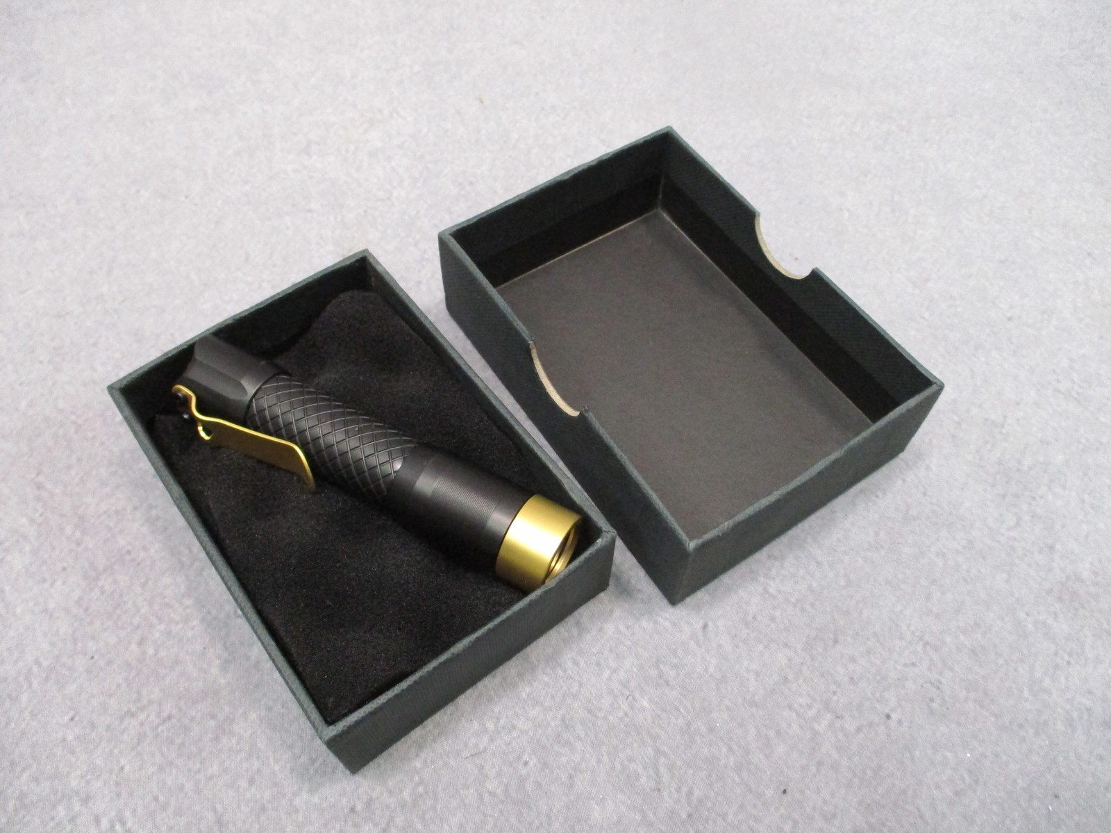 MecArmy PS14 Titanium EDC Flashlight Black Gold 1200 Lumens Rechargeable EDC