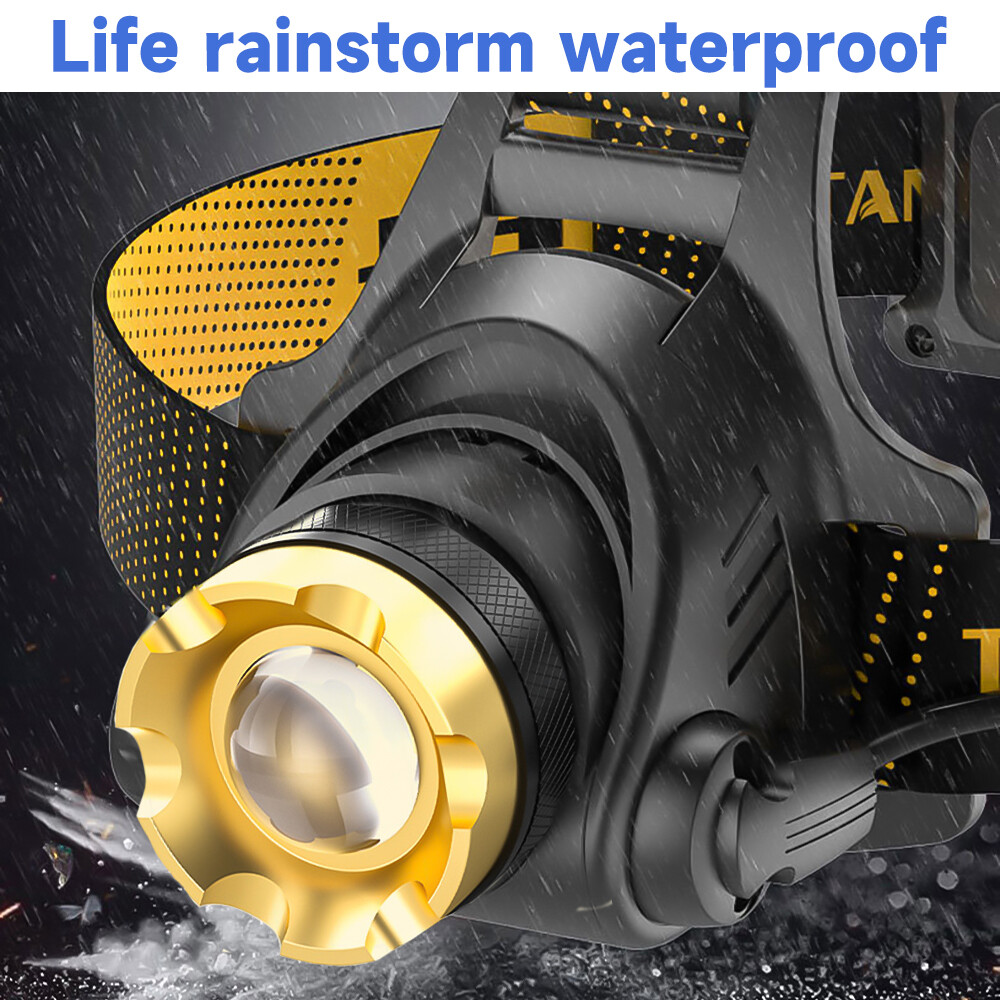 99000000LM Super Bright LED Headlamp USB Rechargeable Headlight Flashlight Torch