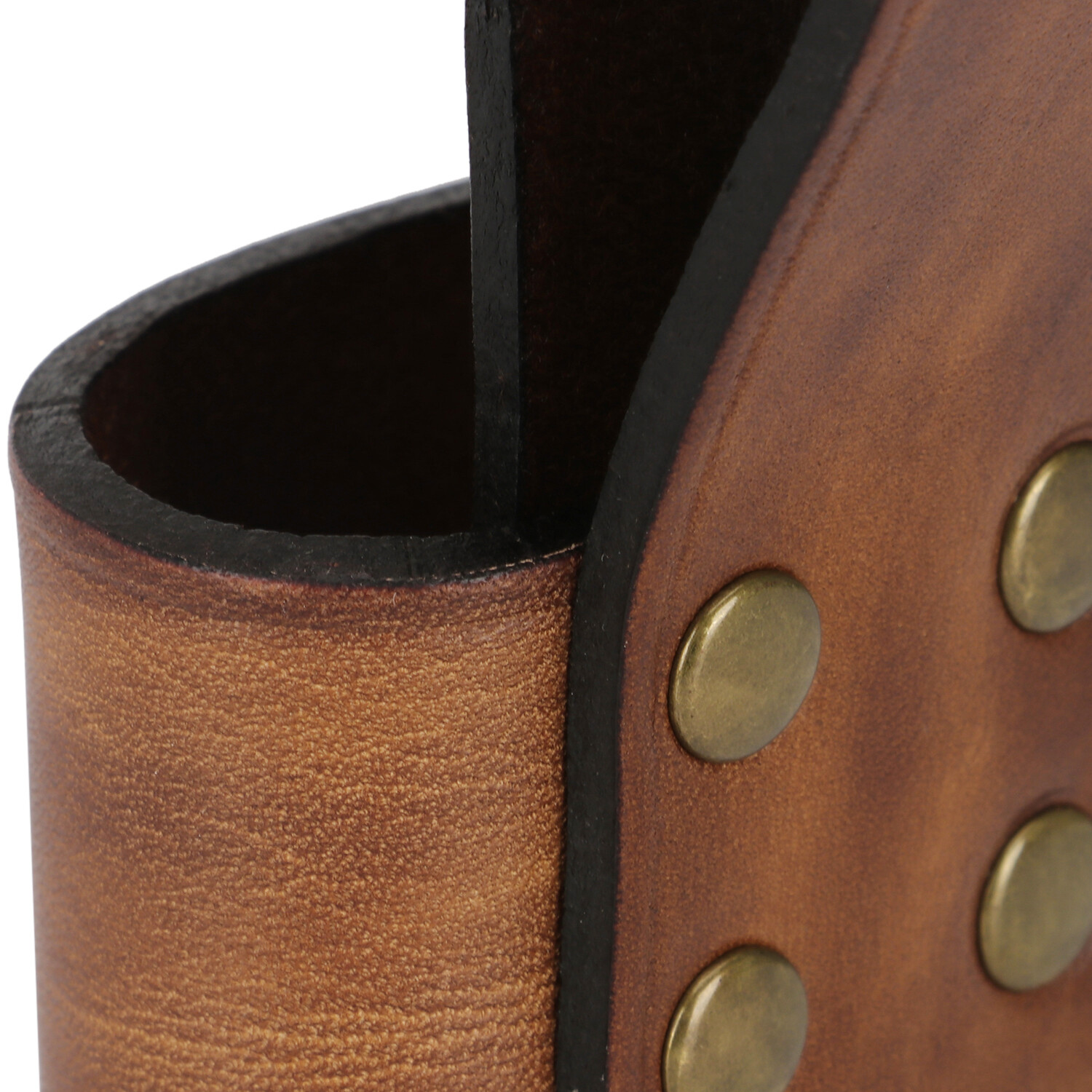 TOURBON Handcrafted Axe Holder Sheath 4mm Leather Belt Loop for Hatchet Camping
