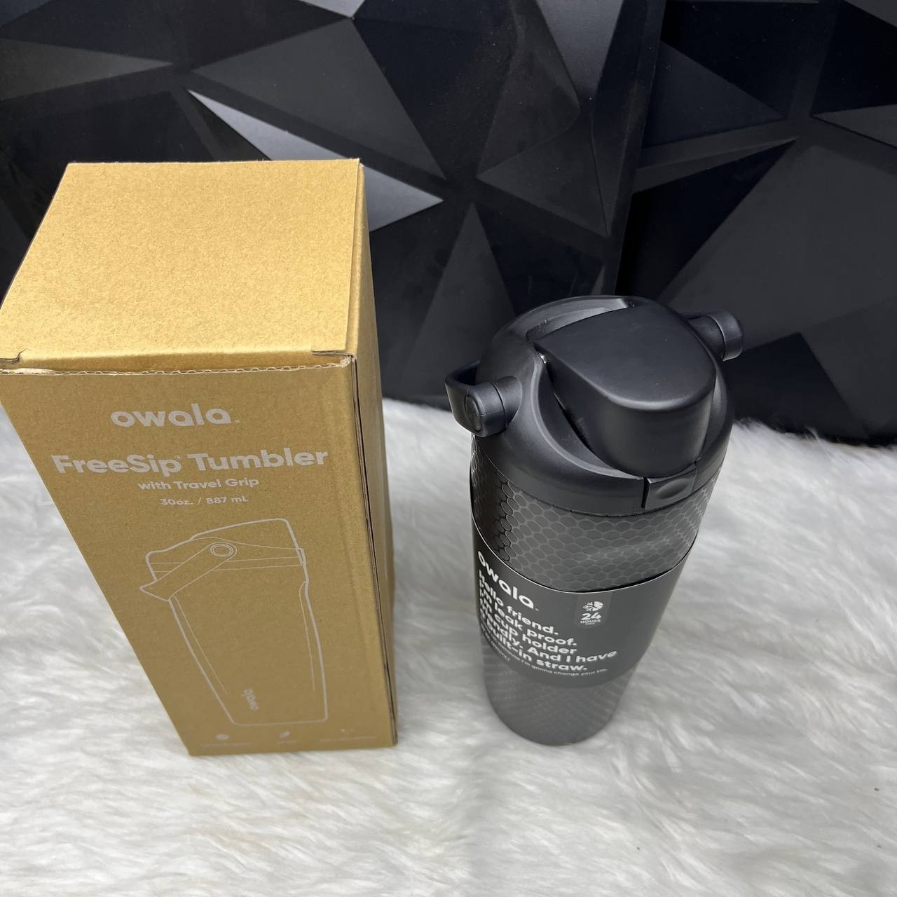 New Owala Fairways For Days FreeSip Sway Golf Water Bottle 30oz Gift BLACK