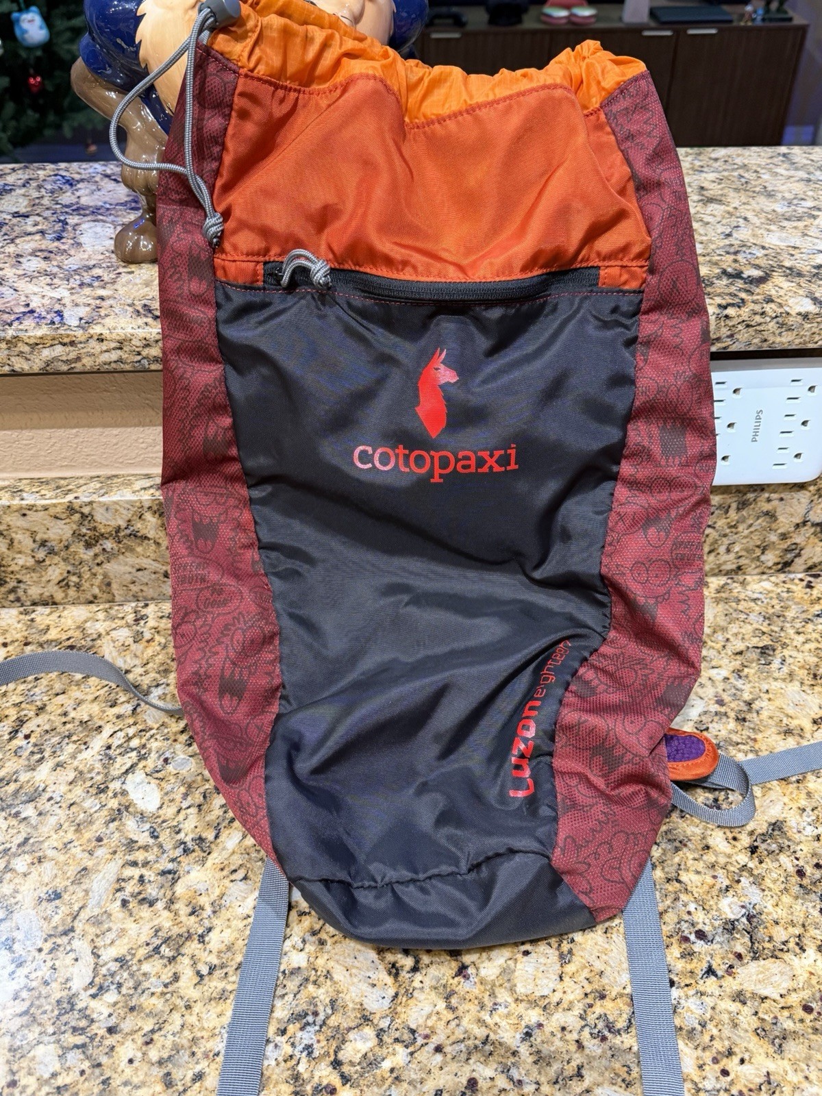 Cotopaxi Luzon 18L Multicolor Hiking Daypack Drawstring Straps Graffiti Print