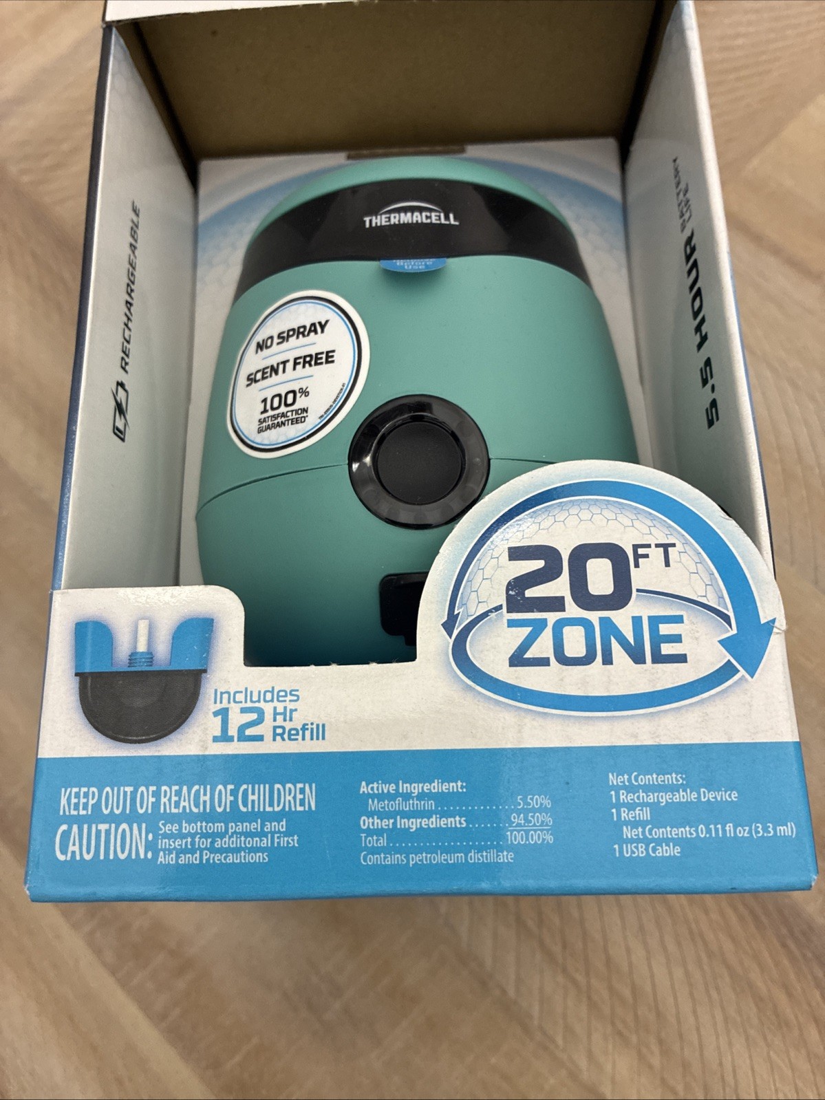 Thermacell Mosquito Repellent E-Series Rechargeable w/ 12 Hour Refill E55