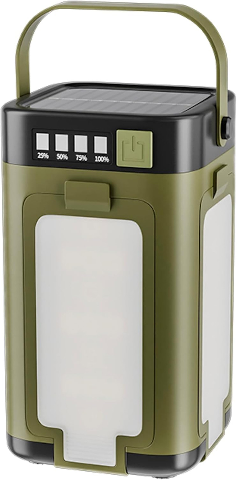 LED Camping Lantern Rechargeable, IPX4 Waterproof Solar Camping Light with Type-