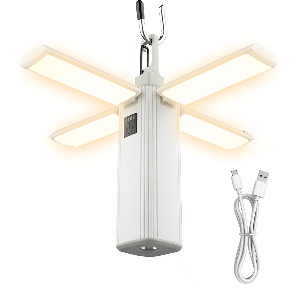 4in1 Portable Tent Light LED Lamp Camping Flashlight Combo Lantern USB Equipment