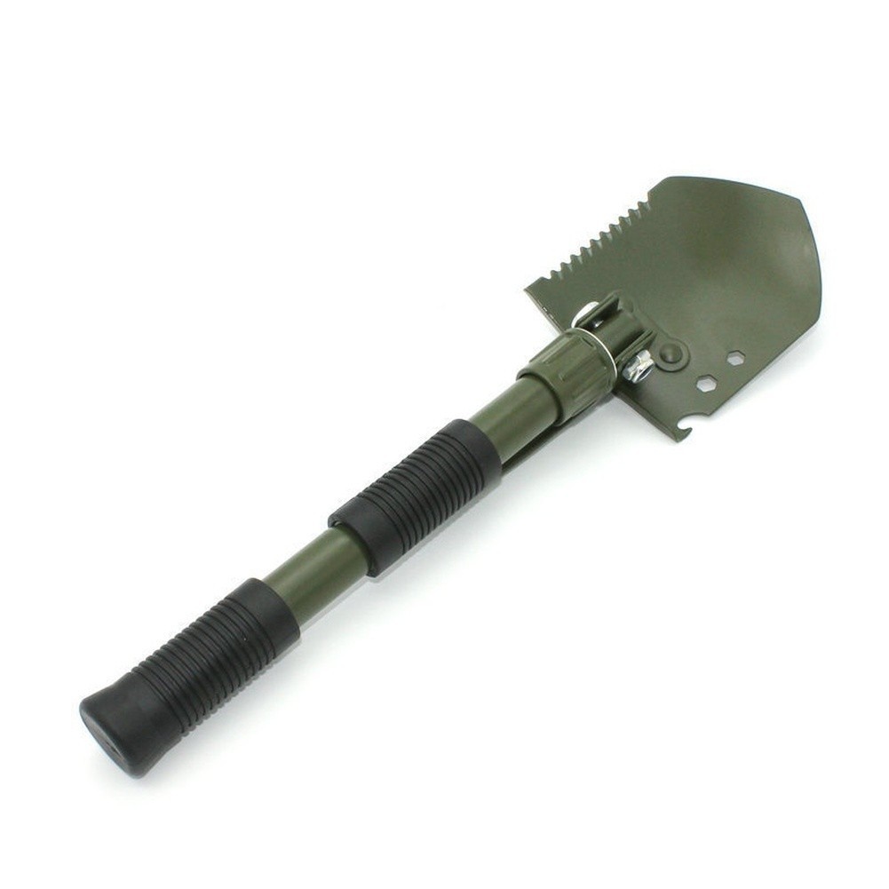 Portable Folding Survival Shovel Carbon Steel with Anti-slip Handle 47.5x10cm