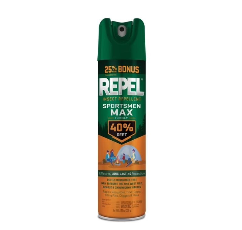 (4 pack) Repel Sportsmen Max Formula Insect Repellent Aerosol Spray 8.125 Ounces