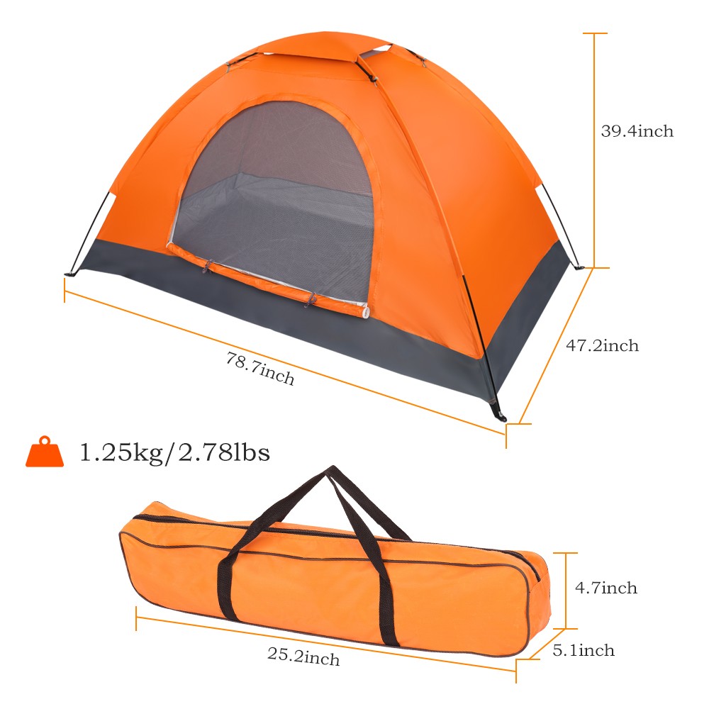 1 Person Waterproof Camping Tent Backpacking Dome Shelter Lightweight Hiking