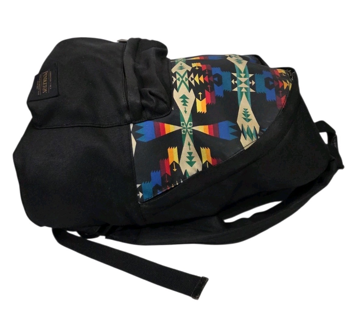 Pendleton Backpack Canopy Canvas Chief Joseph Black Multicolor Laptop Bag