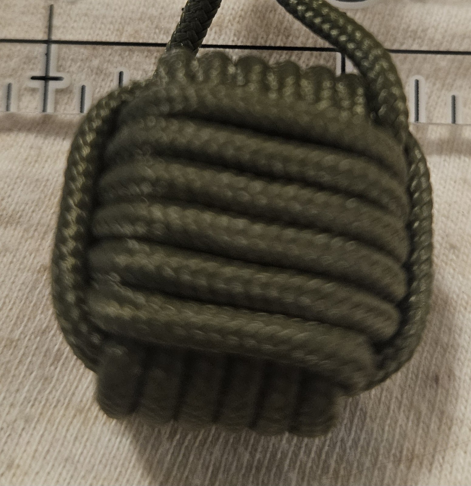 275 Paracord Dice Core Decorative Monkey’s Fist 4-1/2 Inches Long, Key Fob/Chain