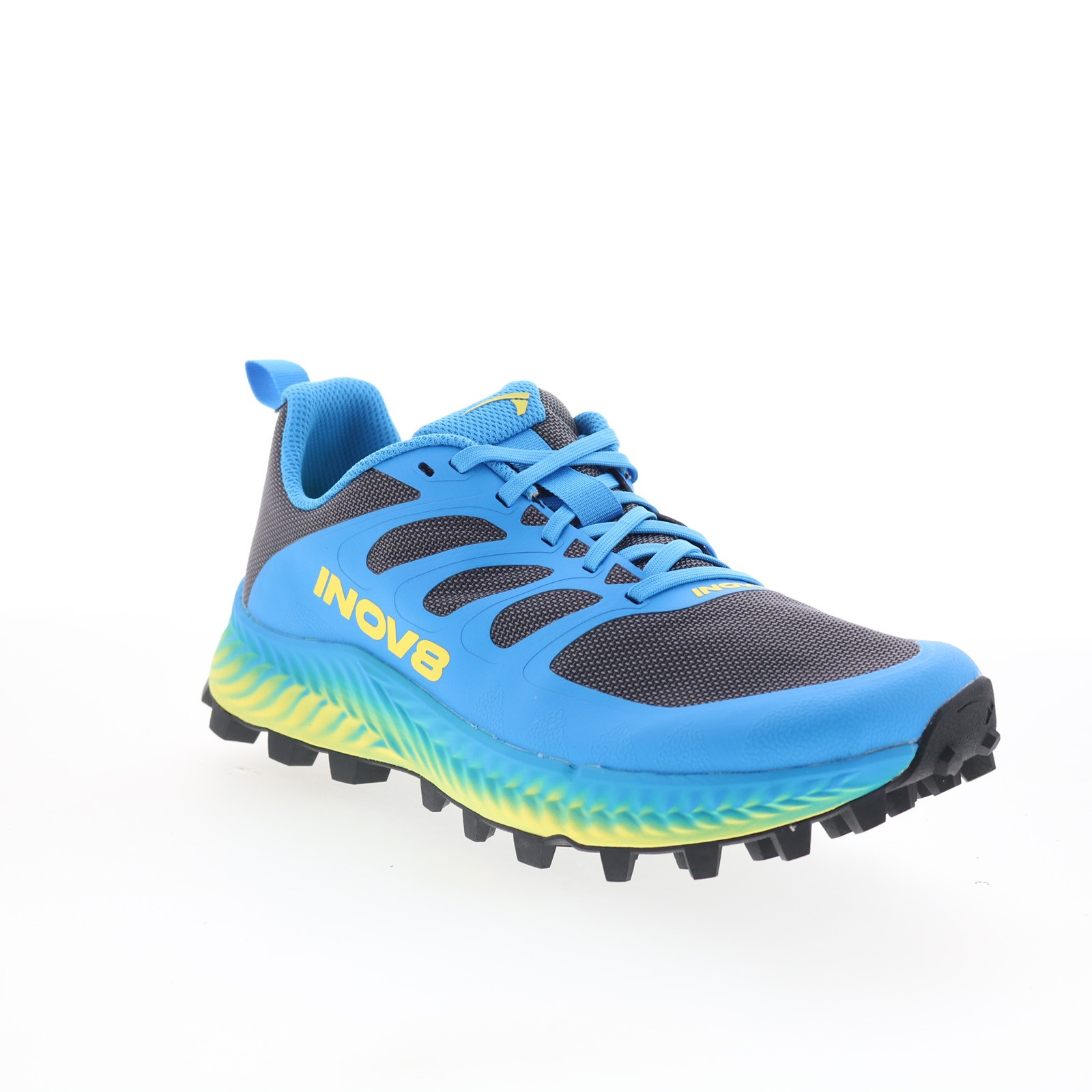 Inov-8 MudTalon 001144-DGBLYW Mens Blue Wide Synthetic Athletic Hiking Shoes 7.5