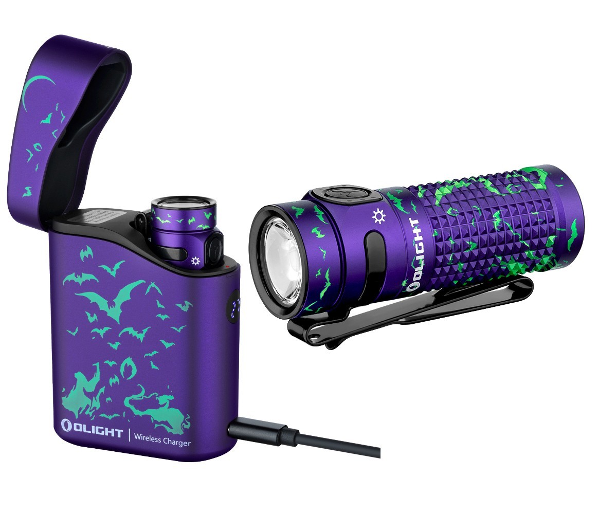 Olight Baton 4 Premium Nocturnal Sentinel Flashlight w/Charging Case, 1300 Lumen