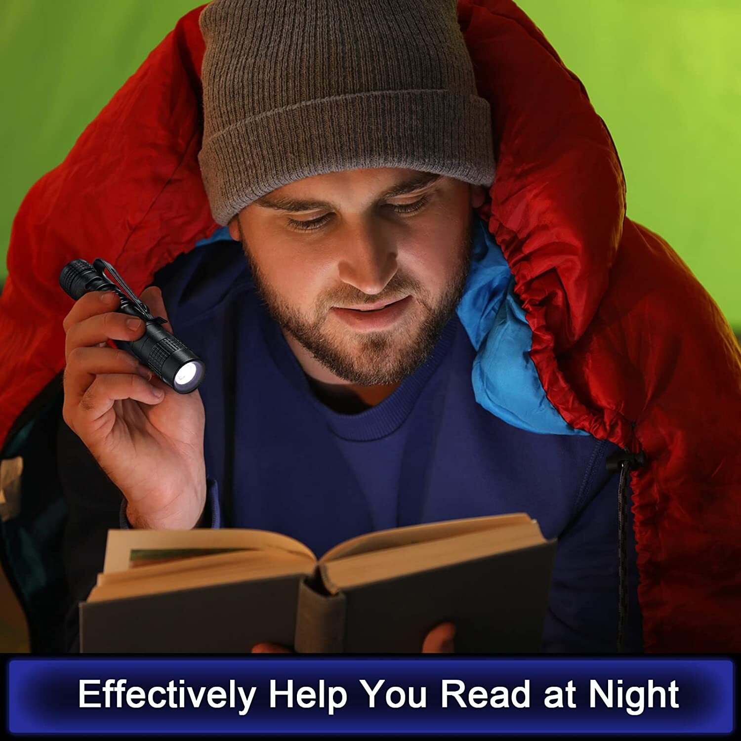 Mini Portable LED Flashlight Pocket Ultra Bright Handheld Pen Light for Camping