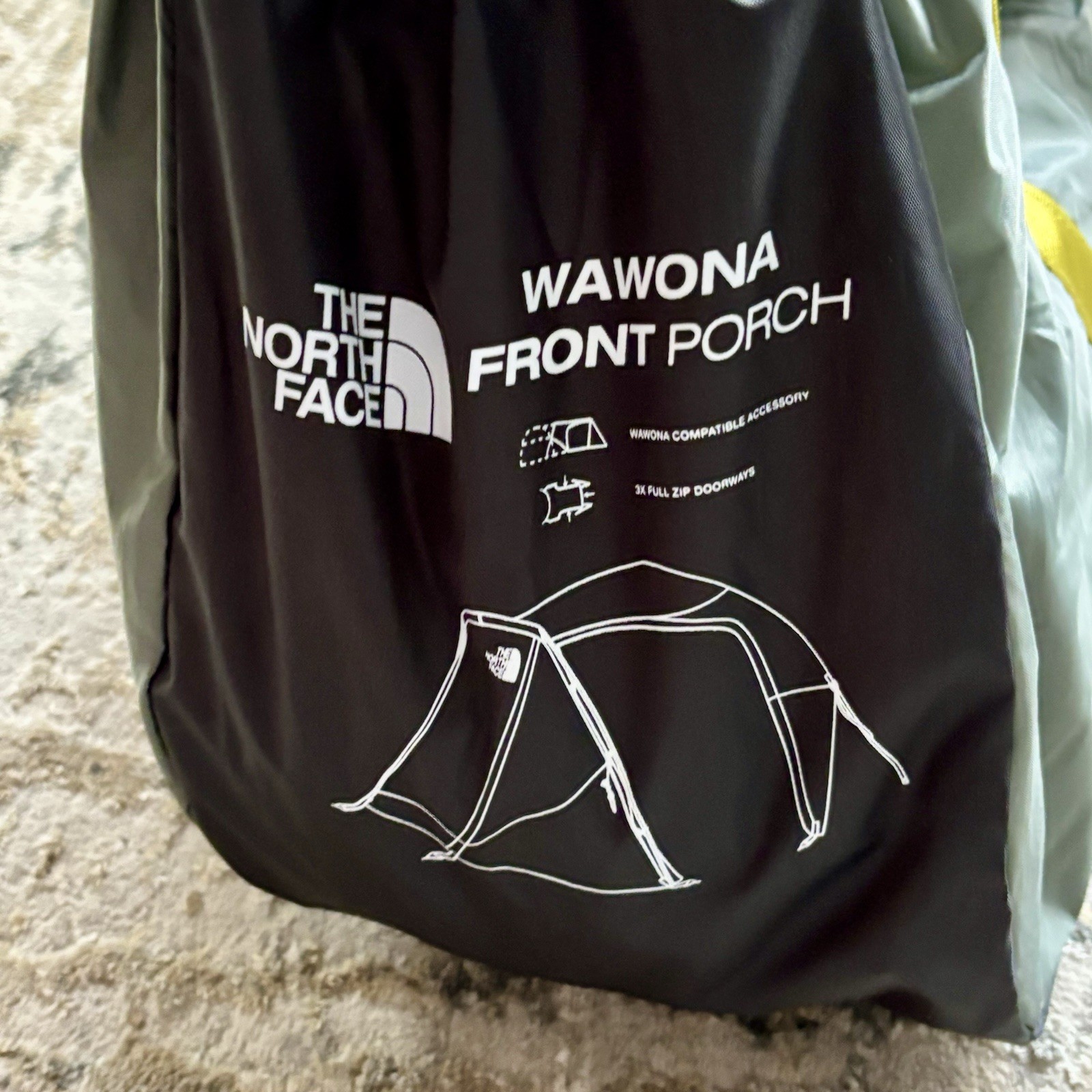 The North Face WAWONA 4 & 8 Front Porch Vestibule (NEW Agave Green Asphalt Grey)
