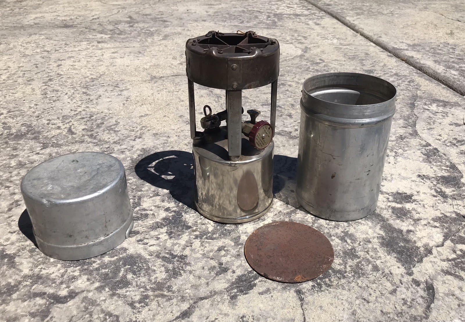 Vintage Coleman 530 G.I.Pocket Stove Camping Camp Stove Date 1946 B46