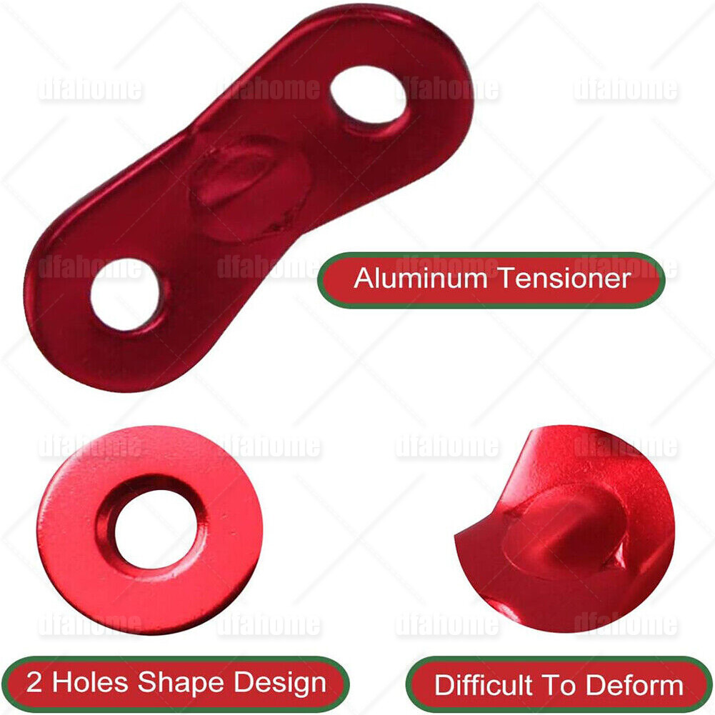 Reflective Guy Lines 4mm Tent Cords Aluminum Tent Stakes Pegs Adjuster Tensioner